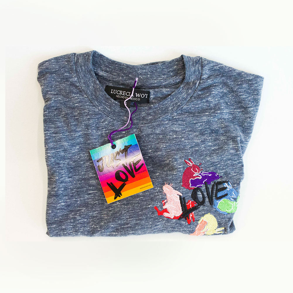 t-shirt pride azul