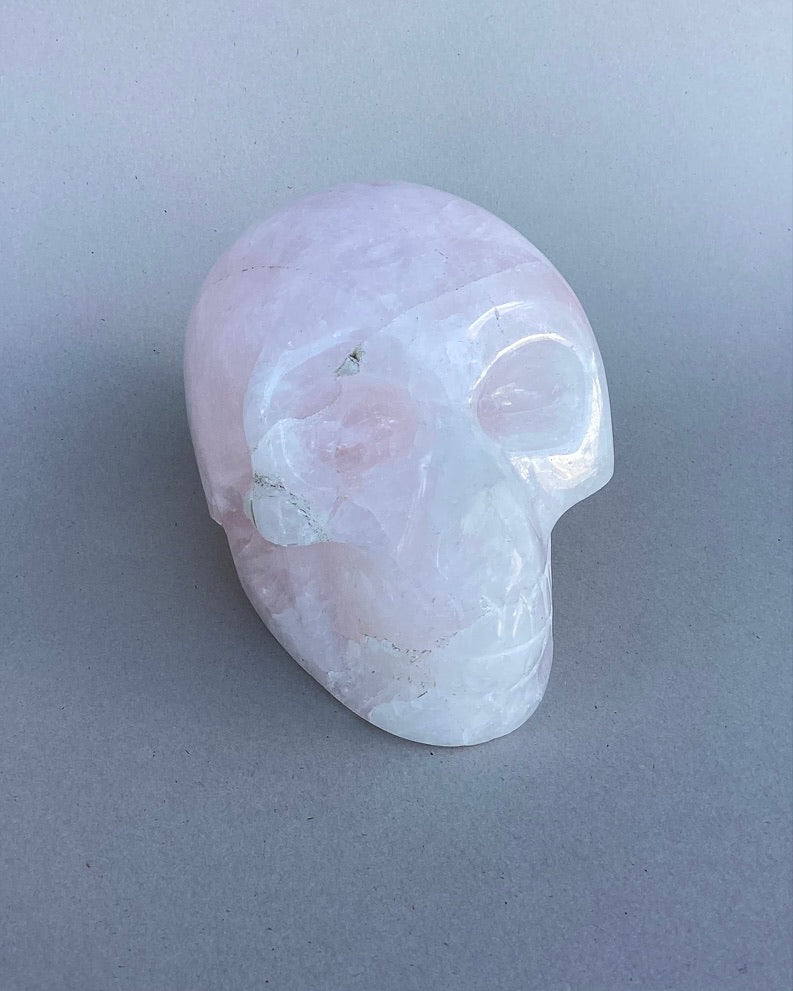 cráneo cuarzo rosa