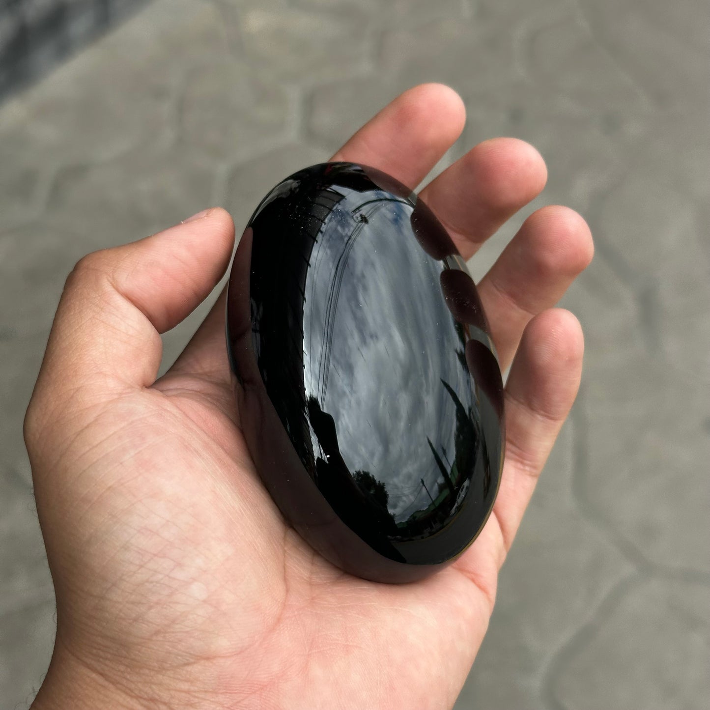 Piedra de obsidiana para masaje tipo jabón