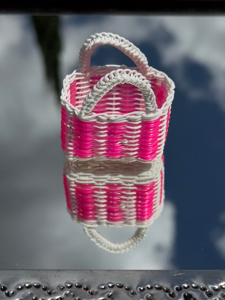 Bolsas de mimbre miniatura