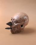 Craneo azteca con cuchillos blanco