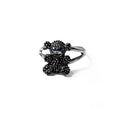 anillo oso azul