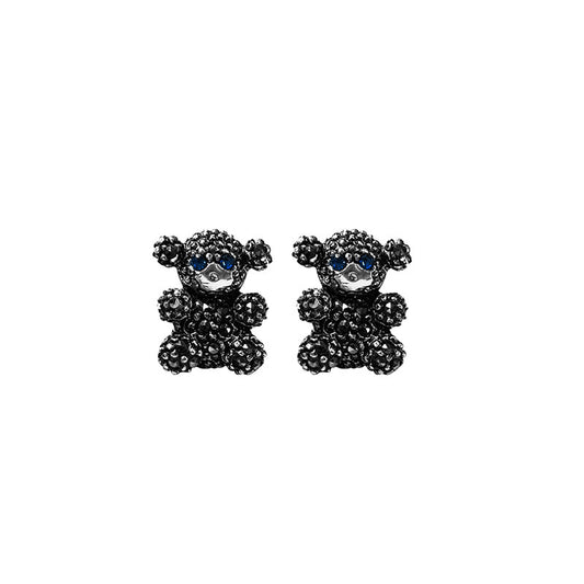 aretes oso azul