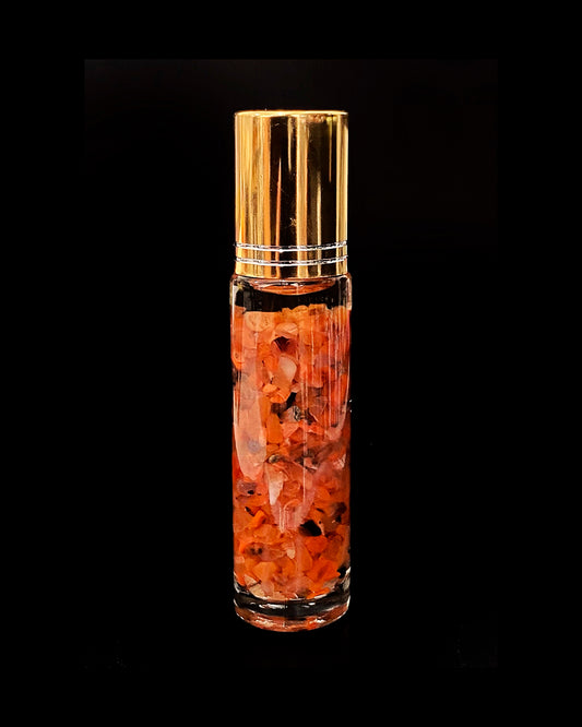 Aromaterapia de cornalina con mandarina