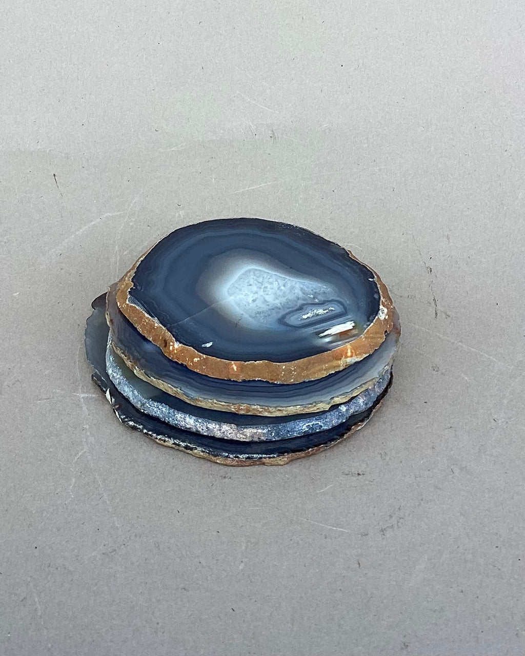 juego de portavasos de agata