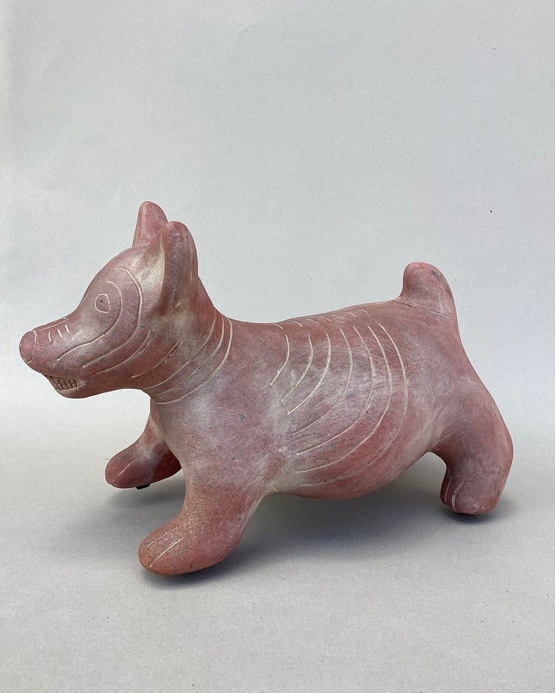 perrito de colima, barro bruñido