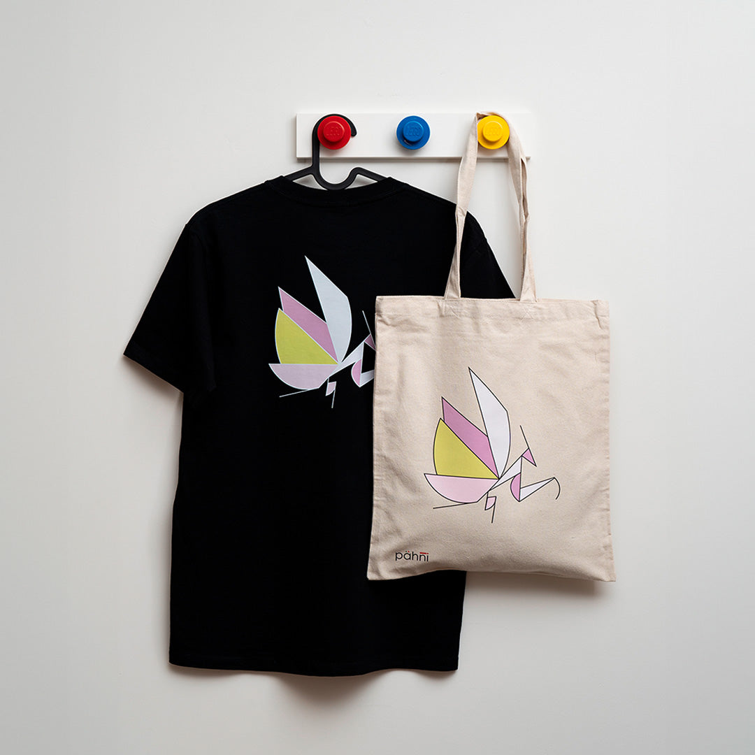 Playera mantis orquídea negra