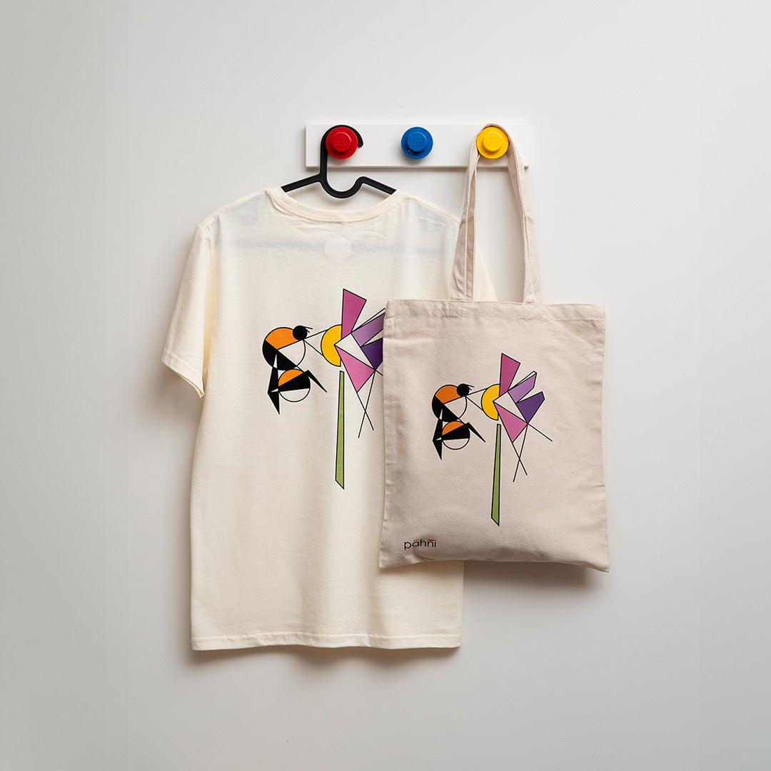 Playera abejorro blanca
