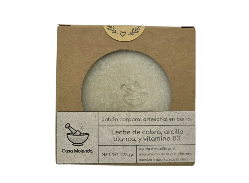 Jabón artesanal leche de cabra y vitamina B3