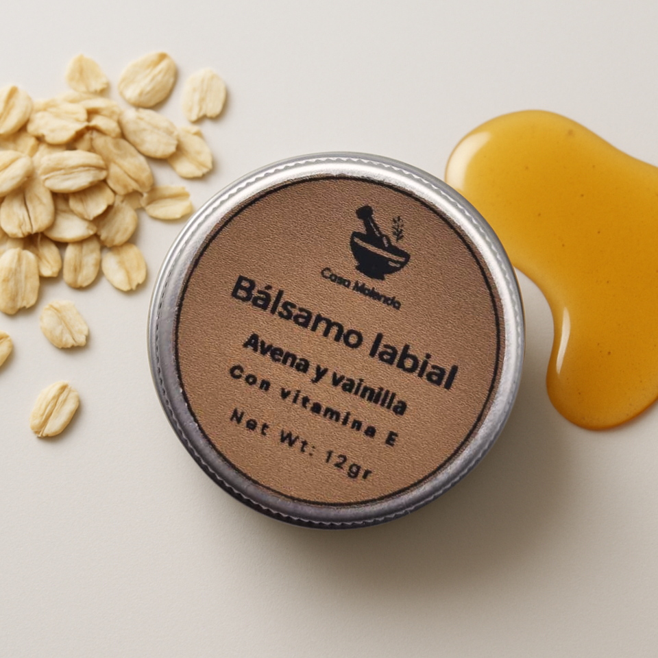 bálsamo labial: Avena y vainilla