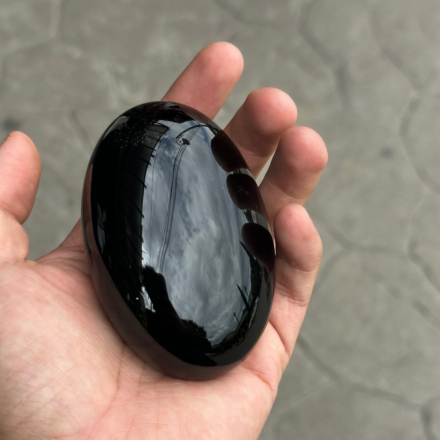 Piedra de obsidiana para masaje tipo jabón