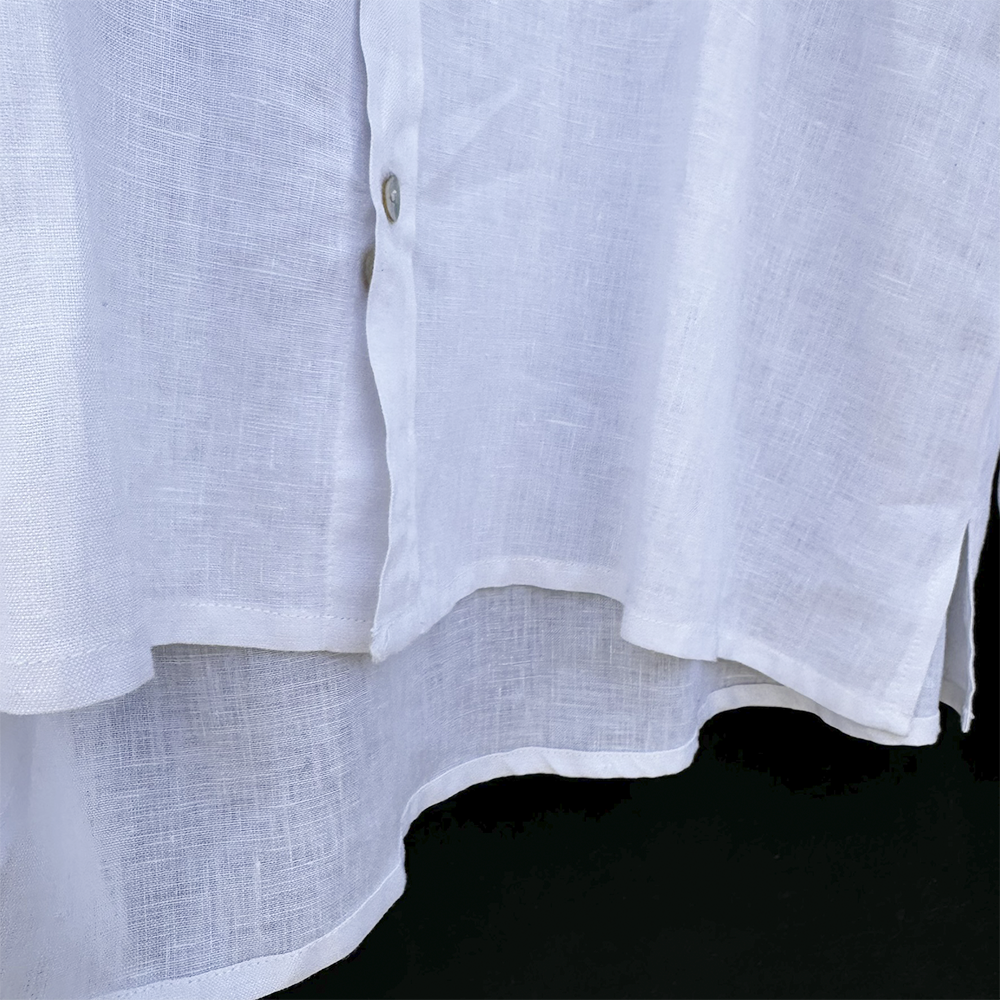 camisa platanillo maxi agave blanca