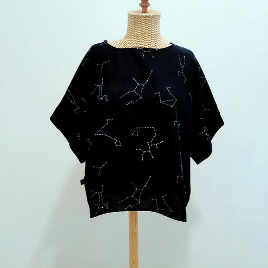 kimono constelaciones negro
