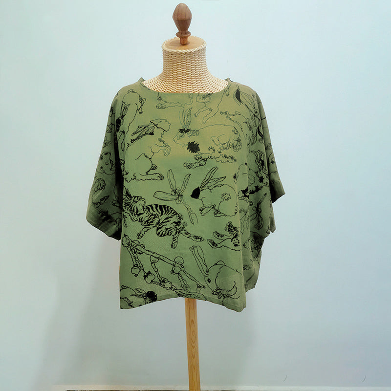 kimono fertilidad verde
