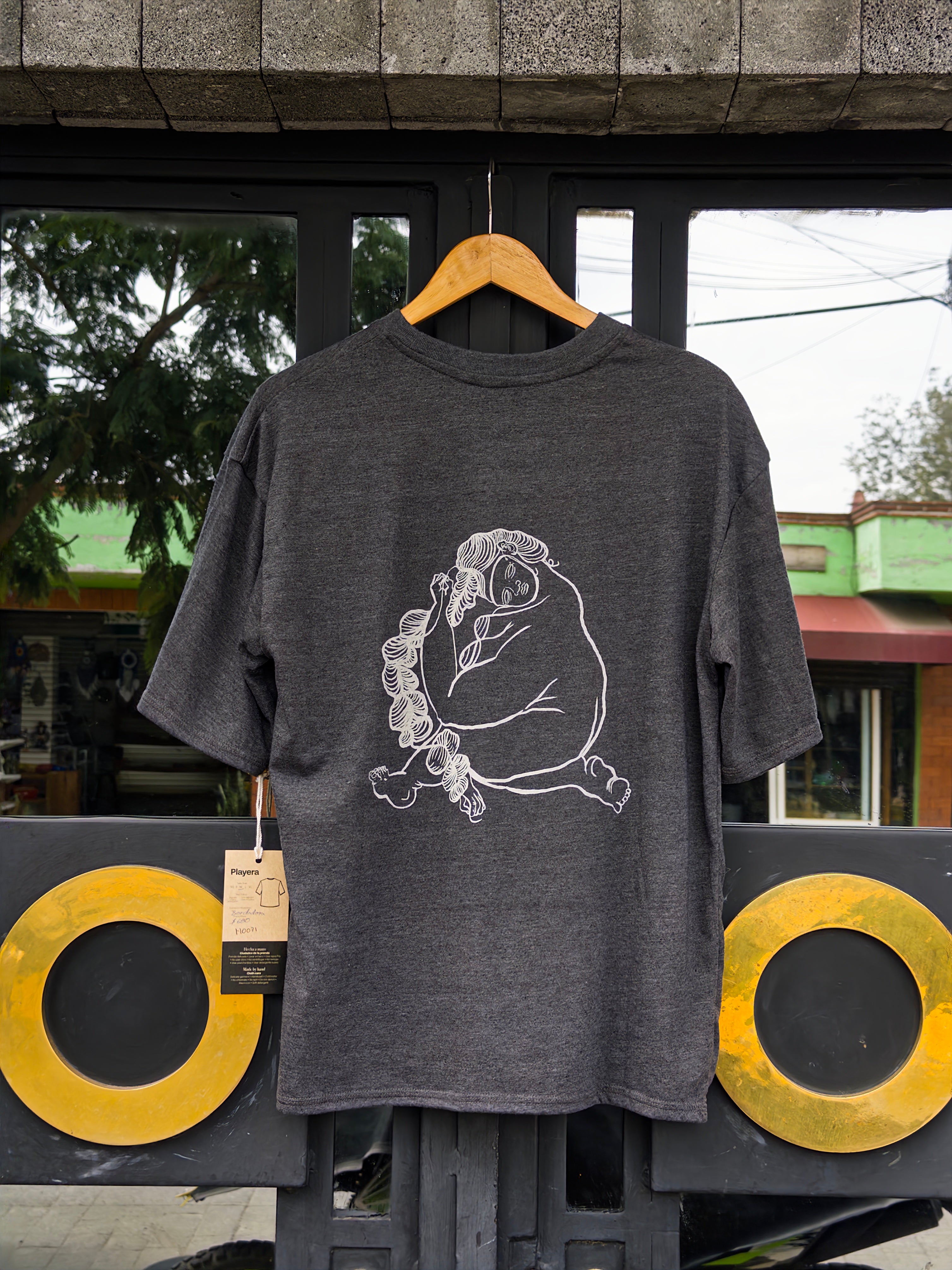 playera bordadora negro/blanco