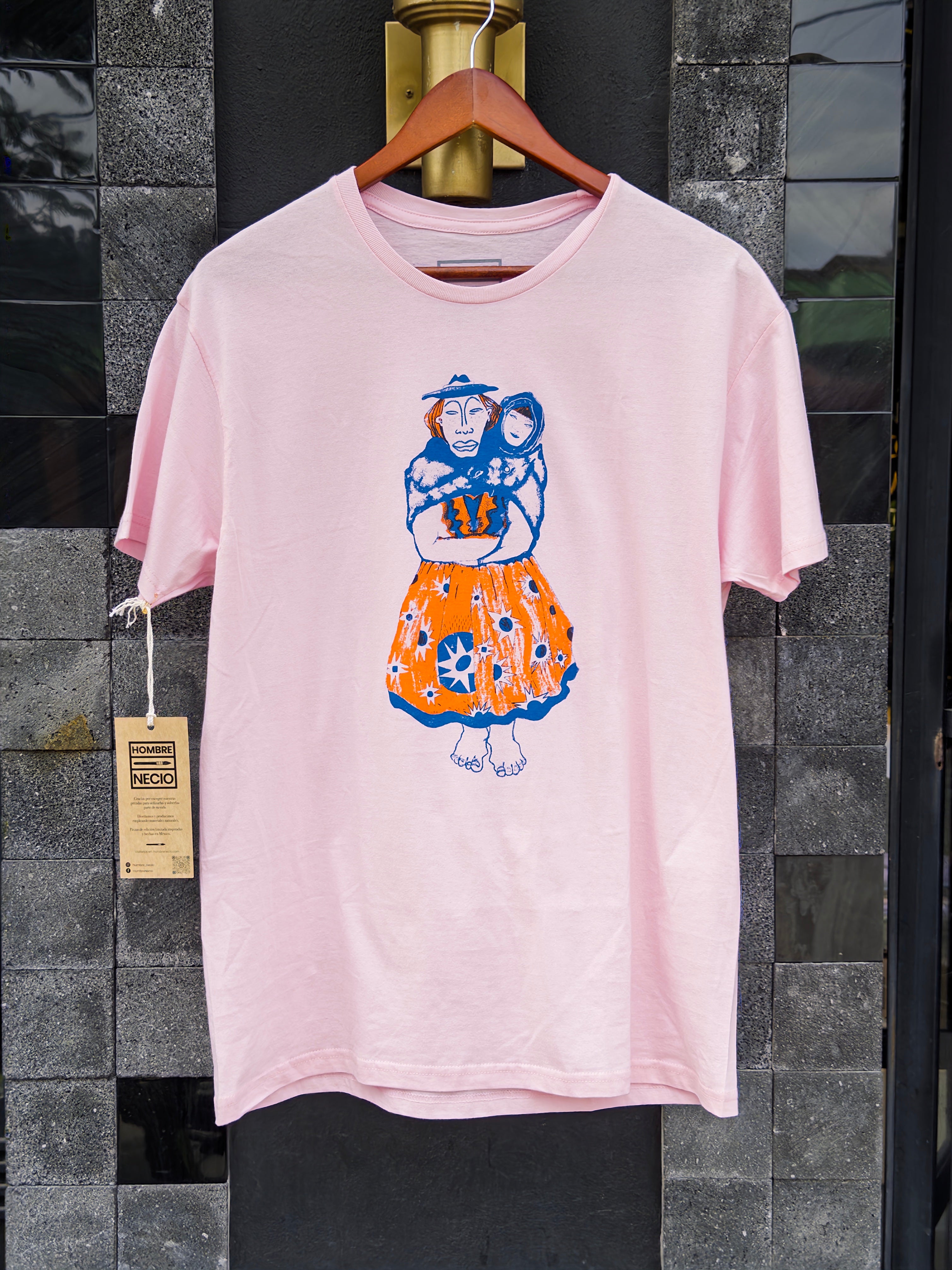 playera bóveda celeste rosa