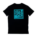 playera negra ritual azul