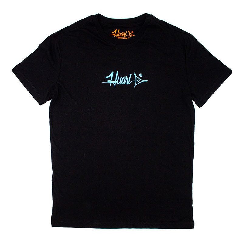 playera negra ritual azul