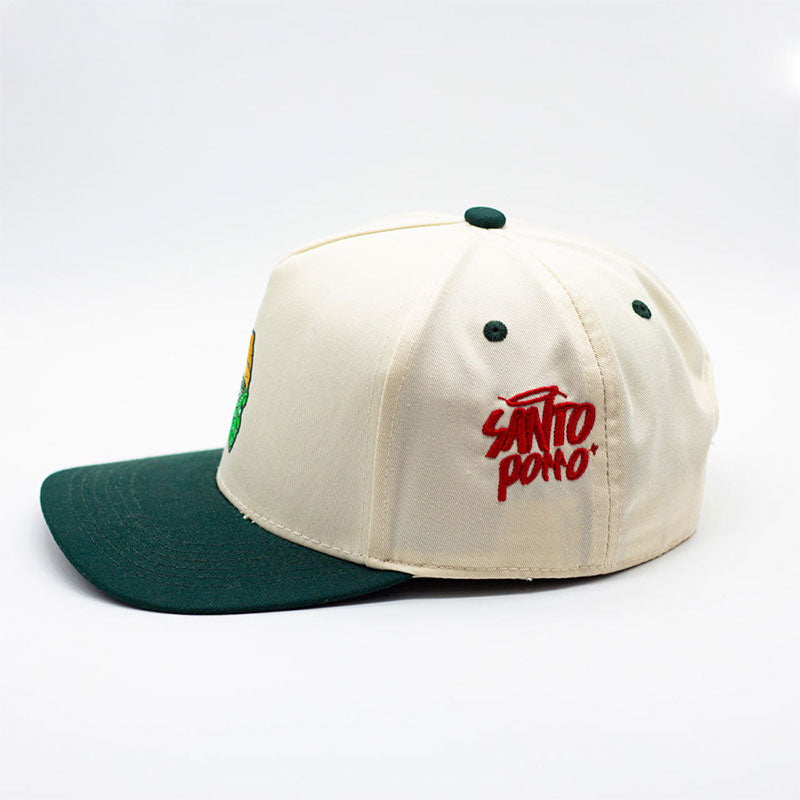 gorra semicurva beige santo porro