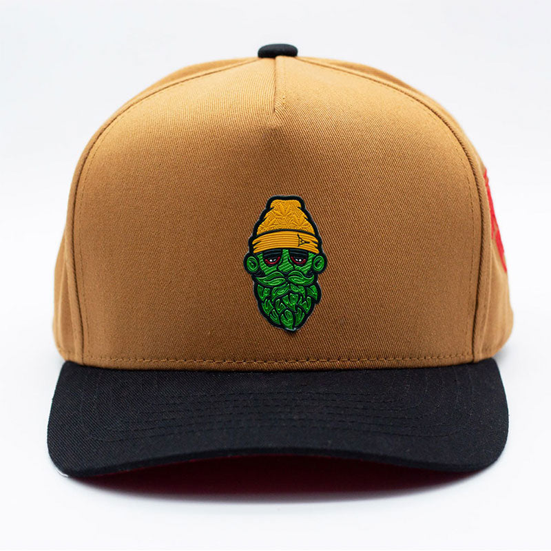 gorra semicurva kaki santo porro