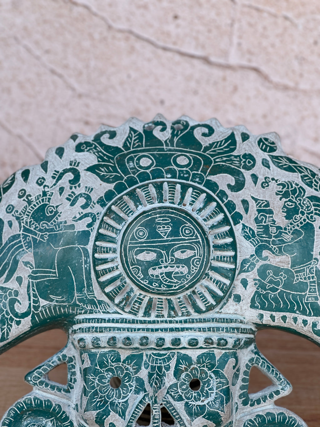 mascara grande mictlantecuhtli con tocado