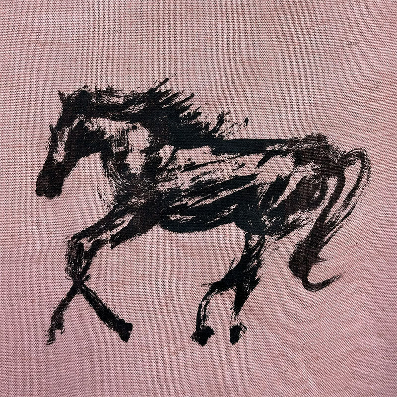 vestido caballos salvajes