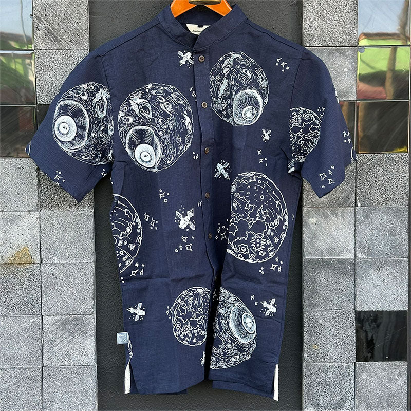 Camisa satélites azul marino