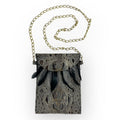 bolsa cipactli (cocodrilo) gris