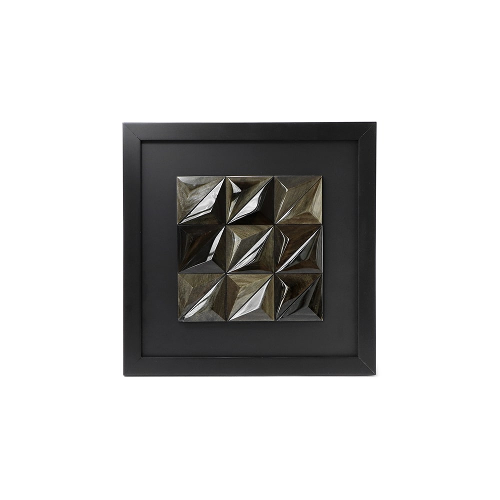 Cuadro obsidiana dorada grande