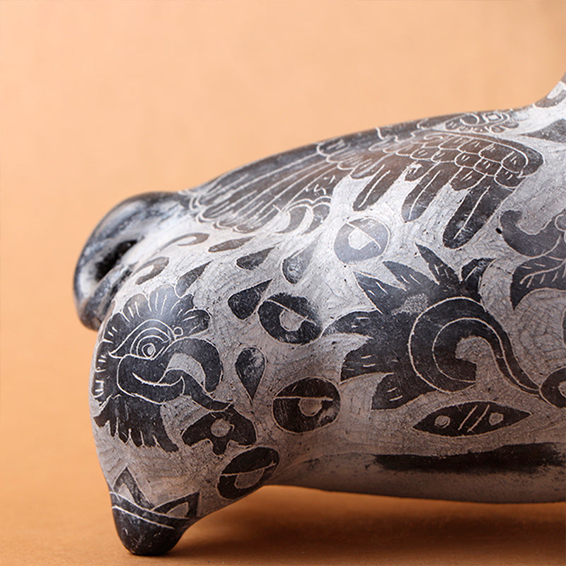 jaguar prehispánico acústico de barro