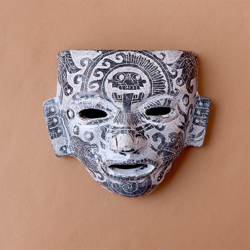 máscara teotihuacana chica grabada