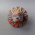 cabeza Quetzalcóatl de barro rústico m