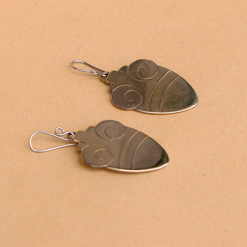 aretes corazón prehispánico