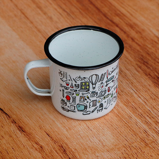 taza de peltre objeto