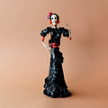 catrina con vestido negro