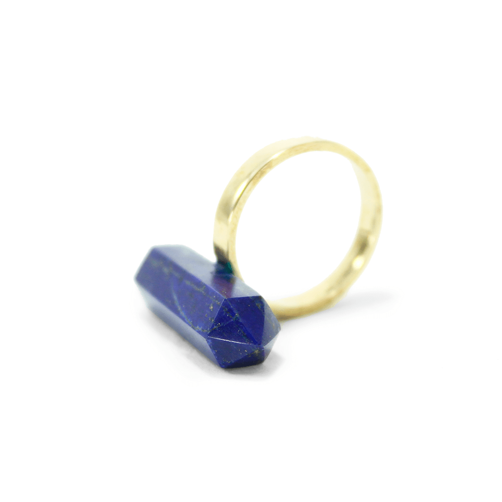 Anillo péndulo lapislazuli