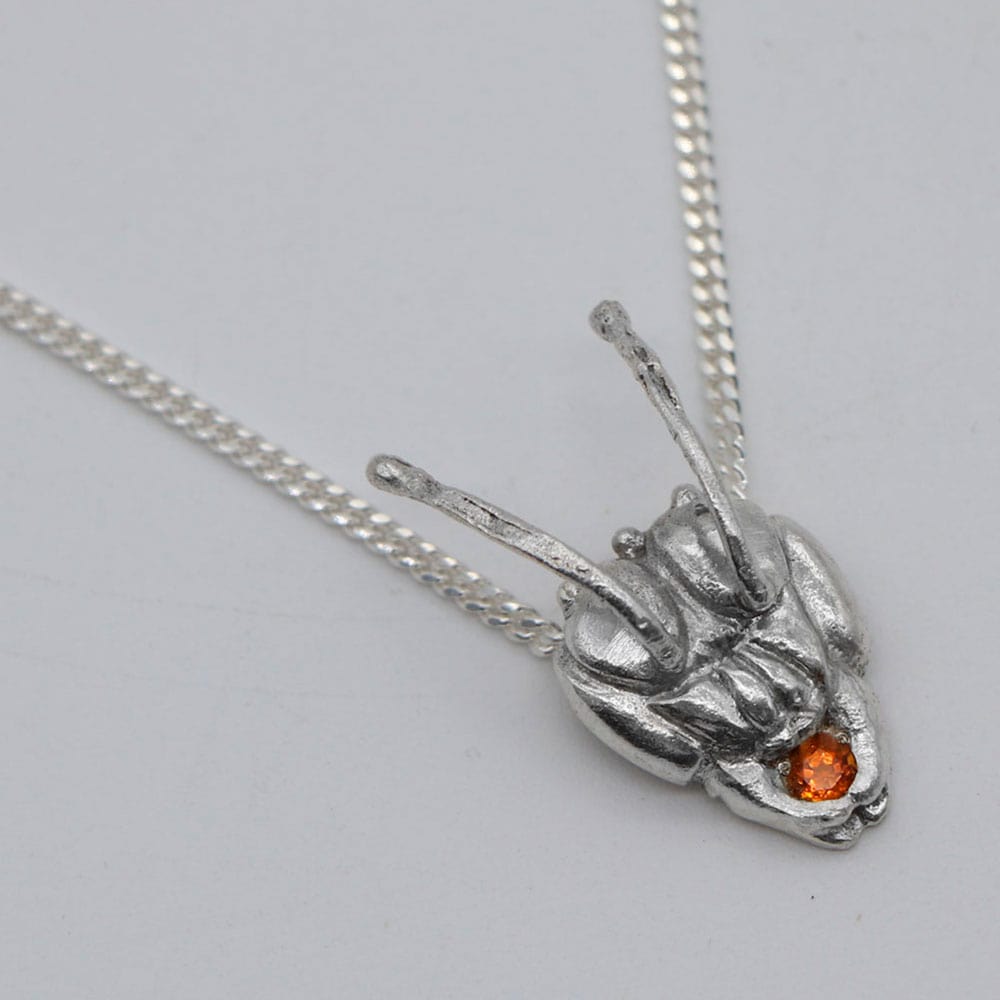 collar cabeza melipona con citrino