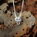 collar cabeza melipona con citrino