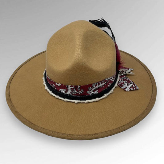 sombrero yute 4 pedradas miel