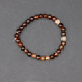 Pulsera ágata café 6mm