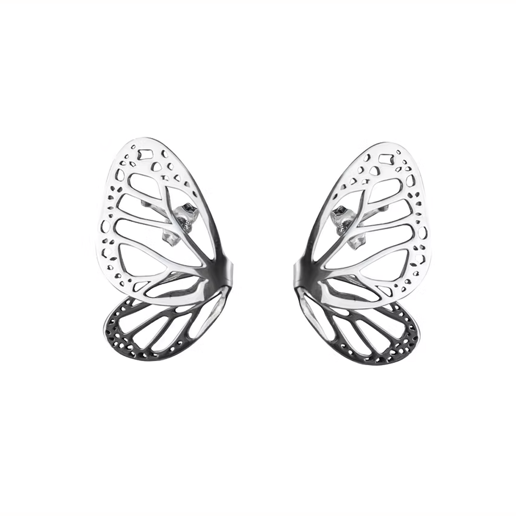 aretes fragmento monarca plata