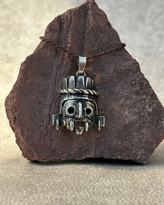 dije Tlaloc mexica plateado