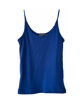 Top tirantes azul rey