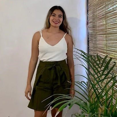 bermuda envolvente manta verde