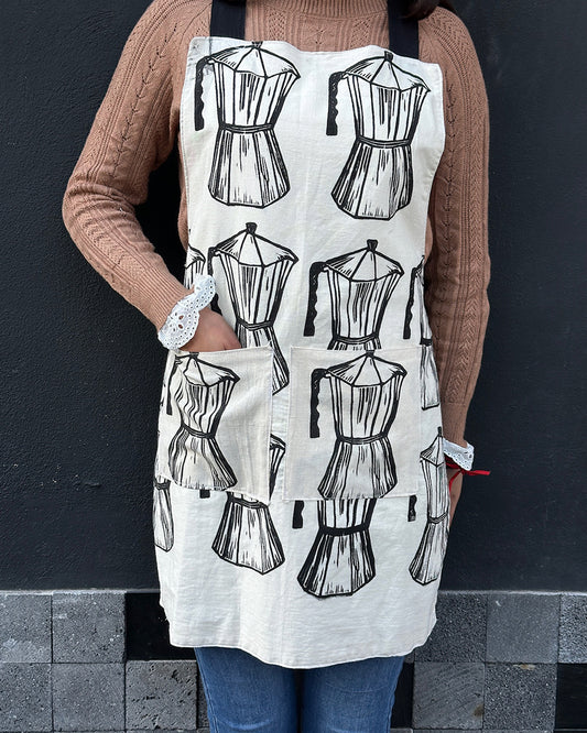 Mandil mediano cafetera