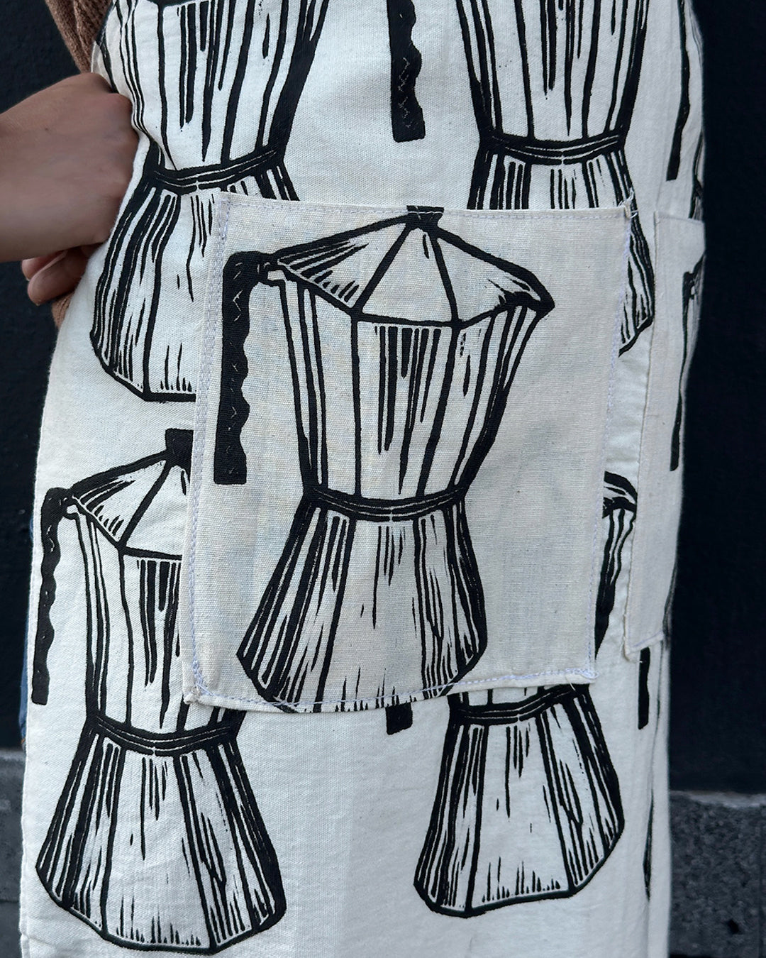 Mandil mediano cafetera