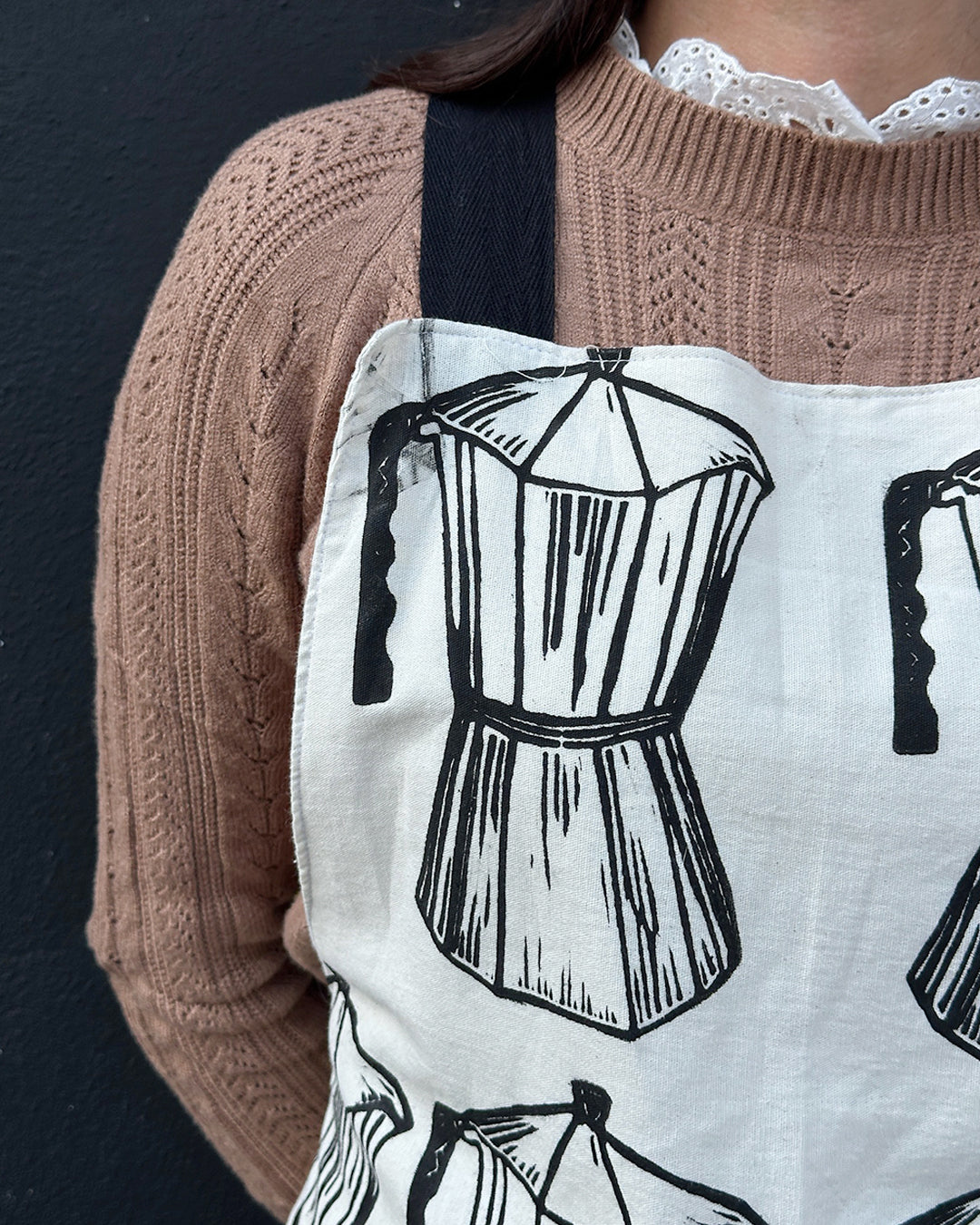 Mandil mediano cafetera