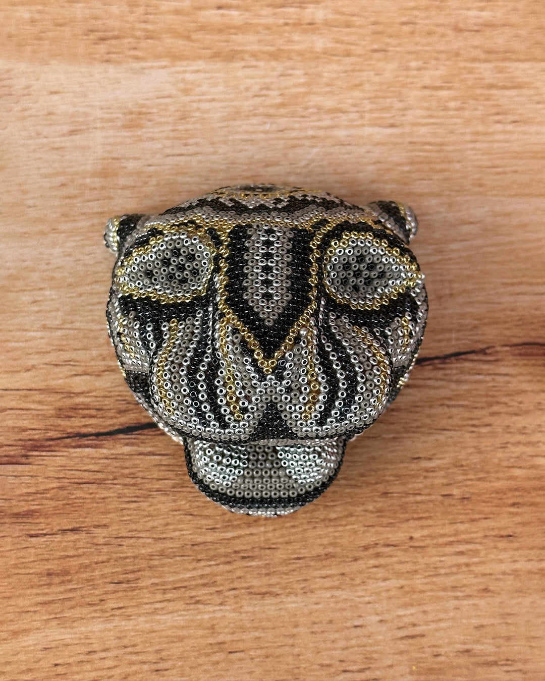 Cabeza jaguar multicolor E