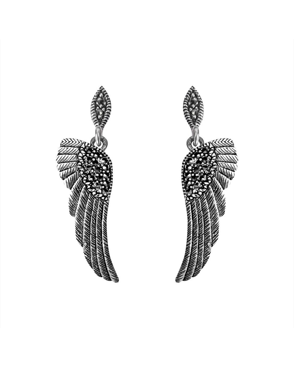 Aretes alas de cupido grandes