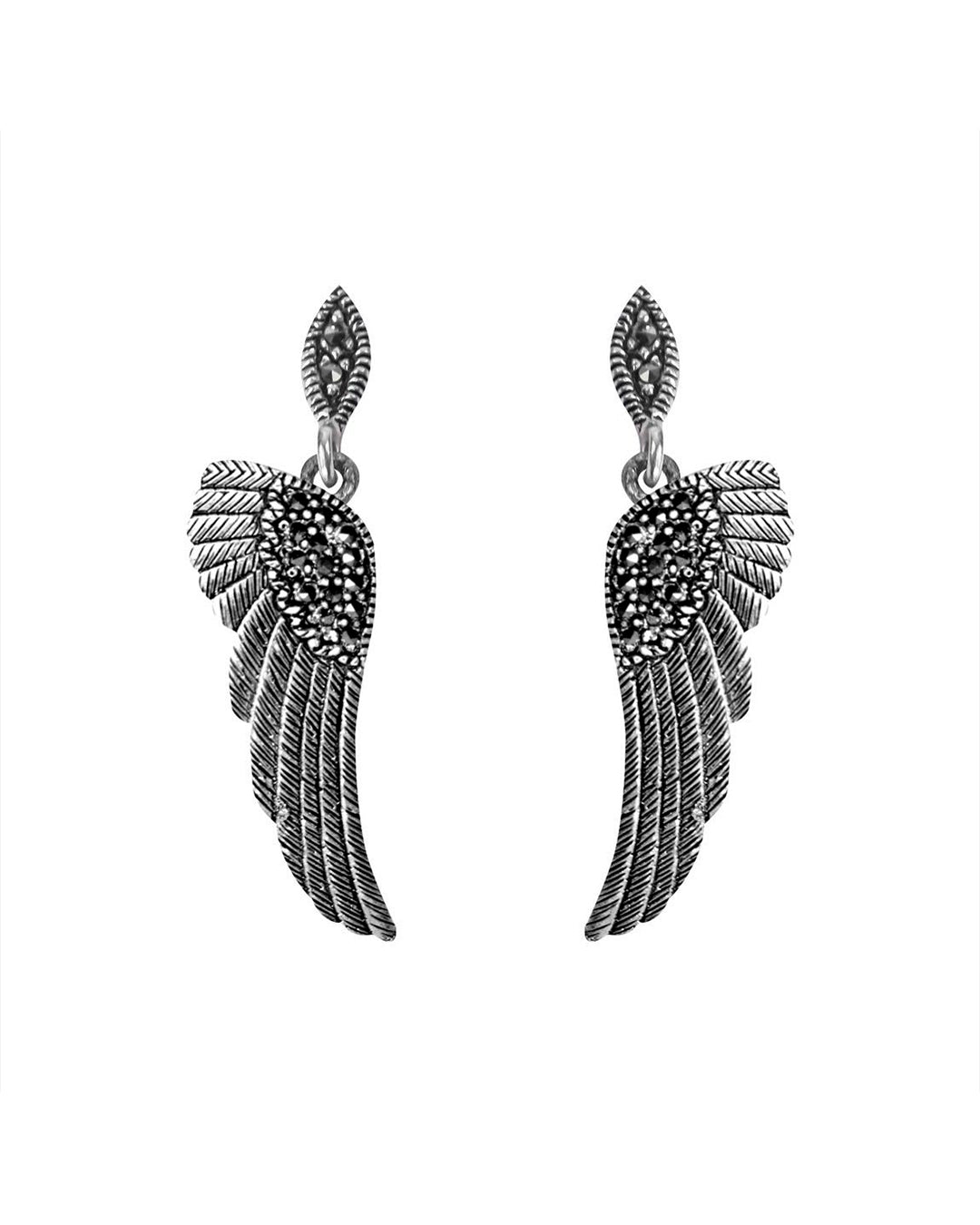 Aretes alas de cupido grandes